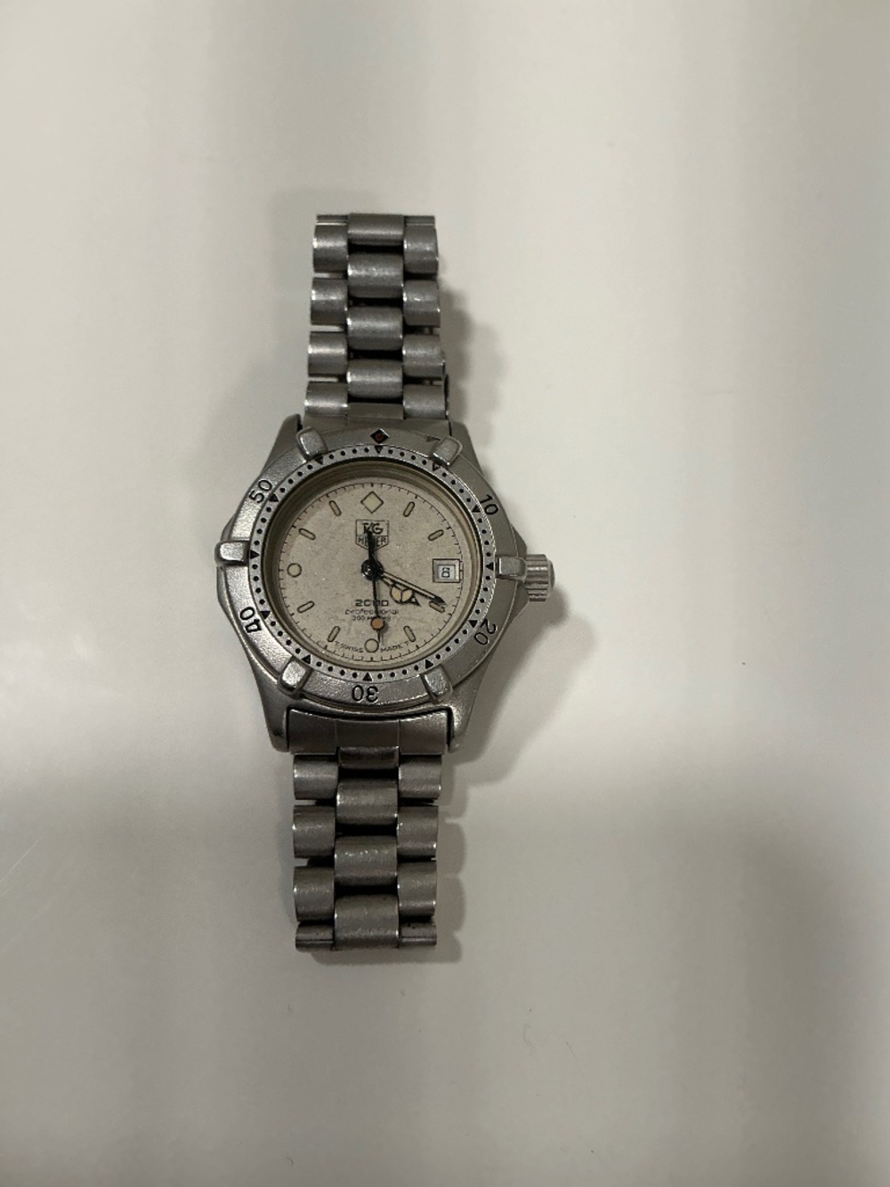 Tag Heuer stainless steel vintage watch